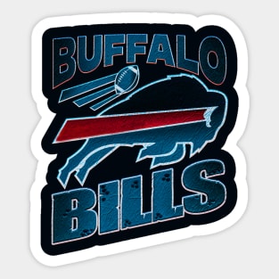 buffalo bills in blue Sticker